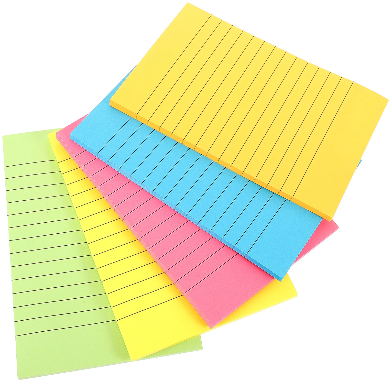 

Lined Note Stickers Self-Adhesive Memo Pads For Office School Daily Use Portable Sticky Notepads Compact Household Note