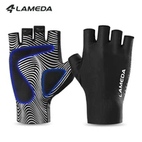 LAMEDA nuevos guantes de ciclismo antideslizantes y absorbentes de golpes medio dedo verano hombres y mujeres bicicleta de carretera equipo ciclismo
