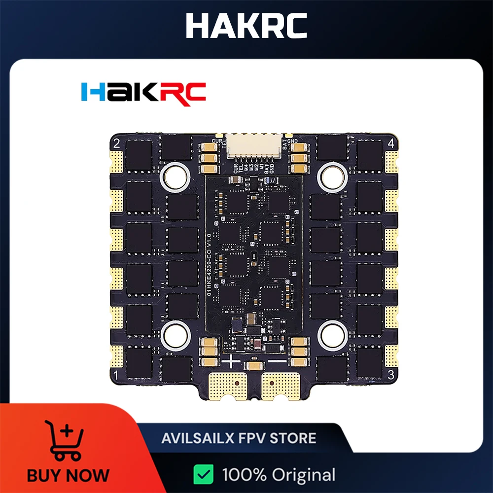 HAKRC 90A / 100A / 110A BLHeli-S 4in1 Brushless ESC Support DShot 150/ 300/ 600/ PWM/ Oneshot 2-8S Lipo for RC FPV Racing Drone