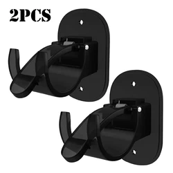 2PCS Curtain Rod Bracket Holder Self Adhesive Wall Mount fits Support Curtain Curtain Rod Curtain Rod Hooks for Bathroom Kitchen