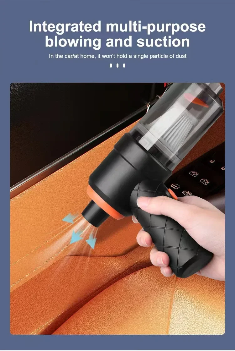 Home 2-in-1 charging car vacuum cleaner car with large suction small handheld mini dust suction locomotive back seat