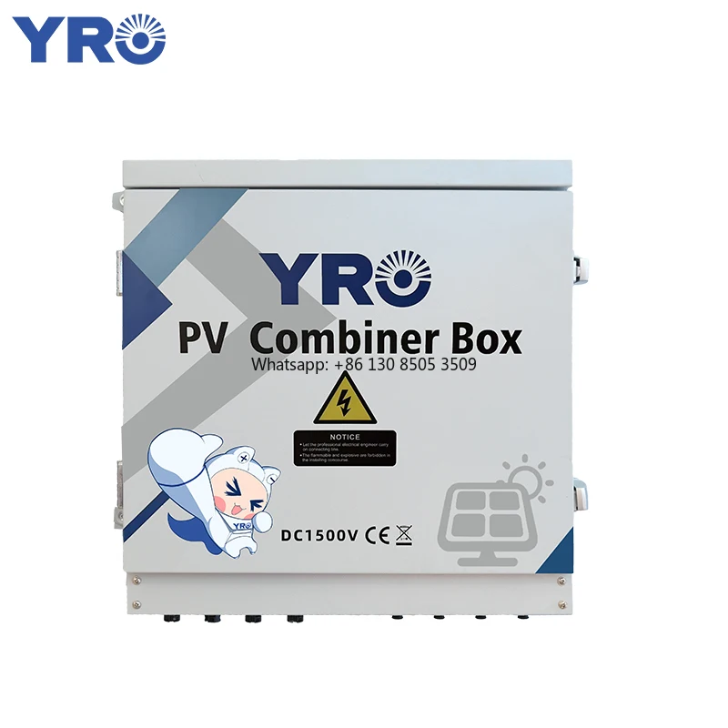 Cold Rolled 6 in 1 Out Metal Junction Box Newest IP65 Waterproof DC 1500V Iron Combiner Box with Customized  Kombinationskasten
