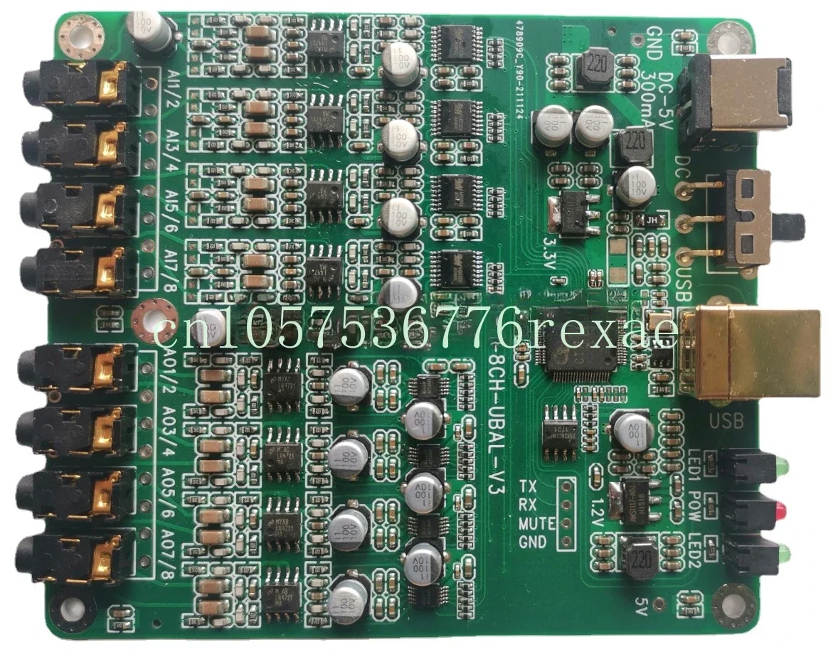 Asio Xmos Soundcheck Measure and Customize Sound Card8-Channel Usb Playback Recording Iis Tdm Master-Slave