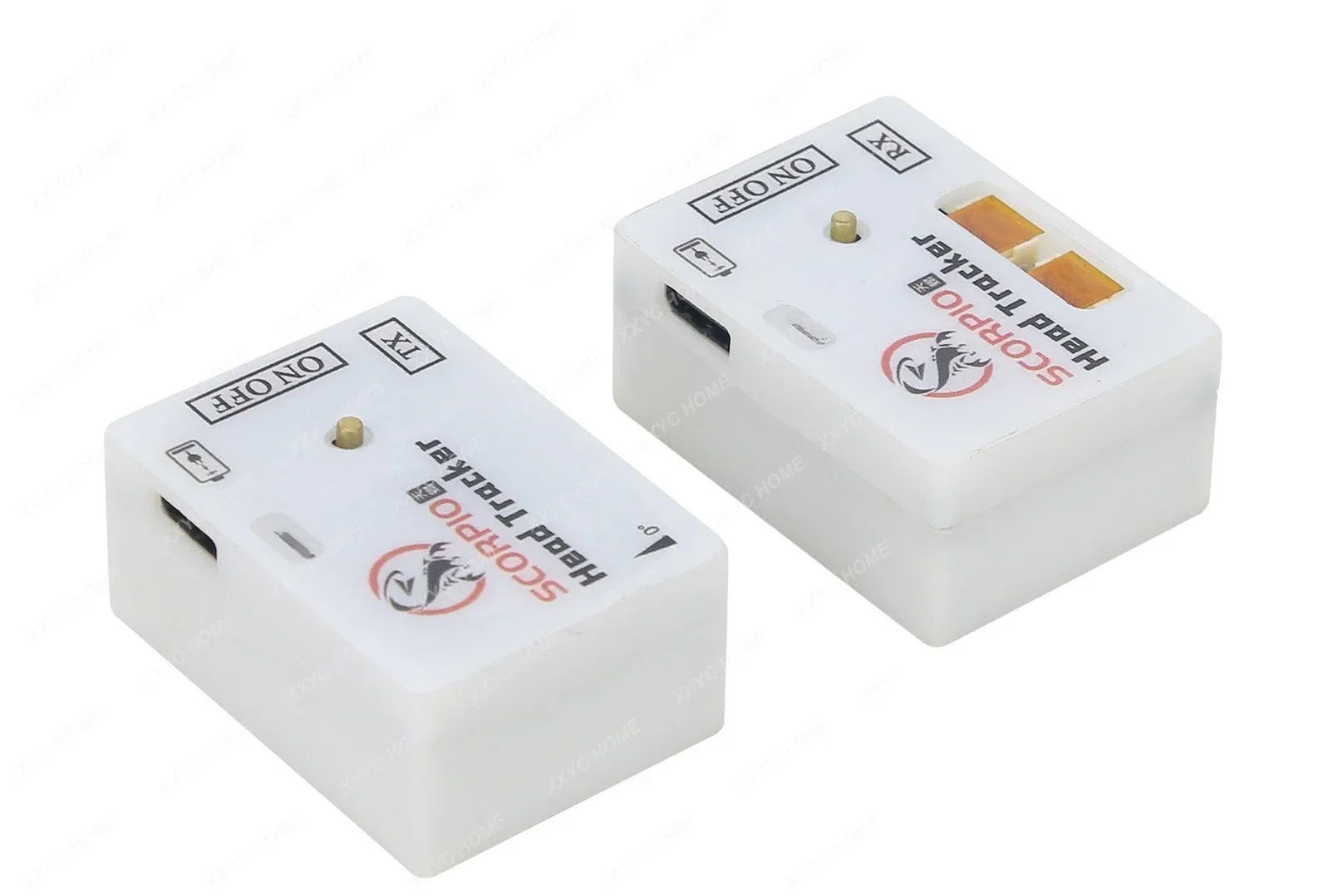 2.4G Wireless FPV Head Tracker TX+RX Modules with 2-axis FPV Drone Gimbal Bracket + 2PCS Metal Gear Servos