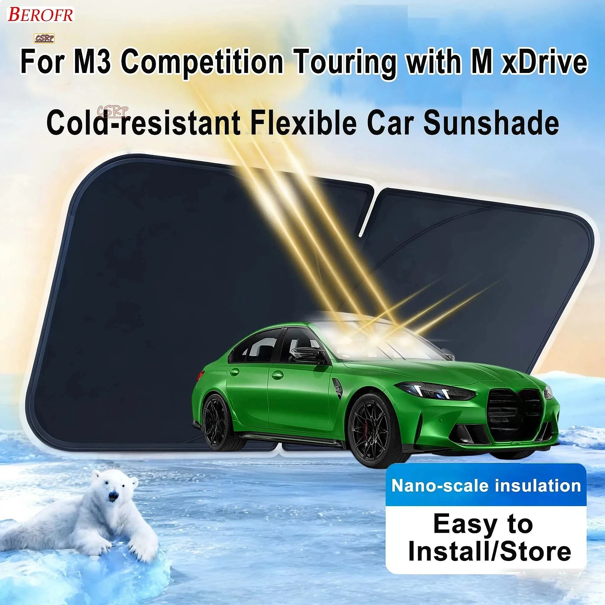 For BMW M3 Competition Touring with M xDrive 2024-2026 Car Windshield Sunshade Sun Shade Heat Insulation Auto Accessories