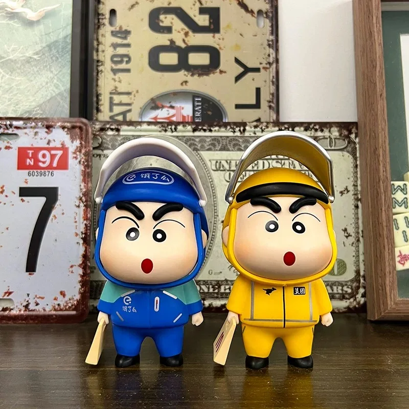 11cm Crayon Shin-chan Figurine GK Shinnosuke Nohara Action Figures Riders PVC Anime Model Collection Toys Decoration Doll Gifts