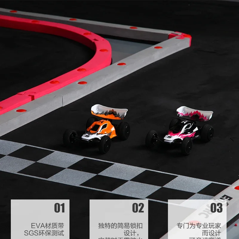 リモート制御レーストラック,蚊,4wd rcトラック,クローラー,ミニシミュレーション,1セット