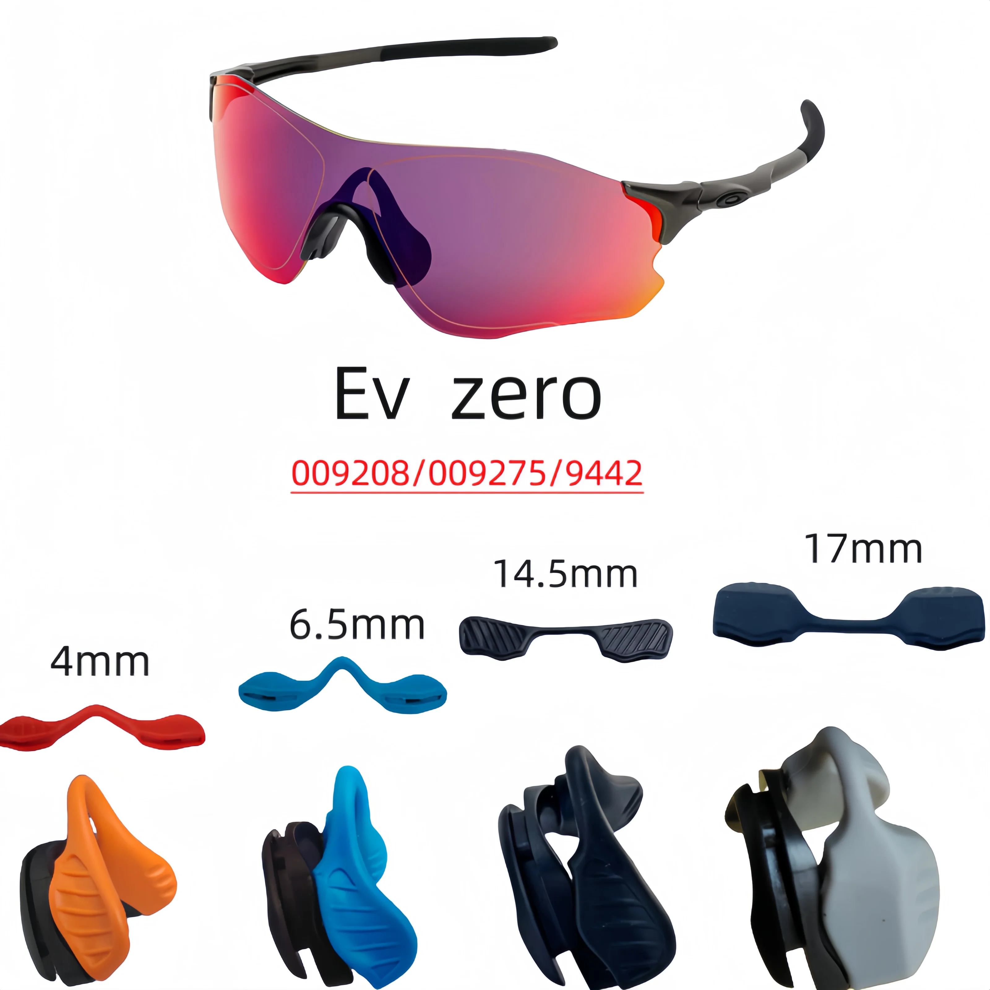  EVZero Range 009327 Sunglasses Nose Pads Anti-Slip Nose Bridge Riser Comfort Enhancer Accessories