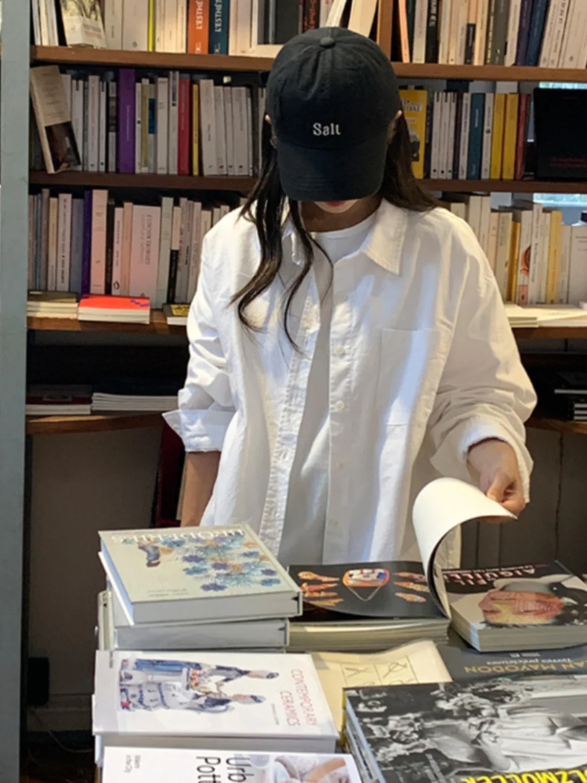 

Новая весенняя женская повседневная рубашка из чистого хлопка с длинным рукавом, свободного кроя, в французском стиле, белая, комфортная