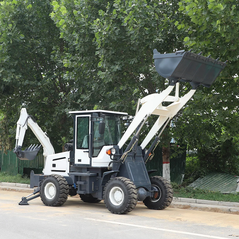 オールテレイン4x4バックホーローダーは、果樹園の掘削や基礎 - Tractor Backhoe のレビューと価格