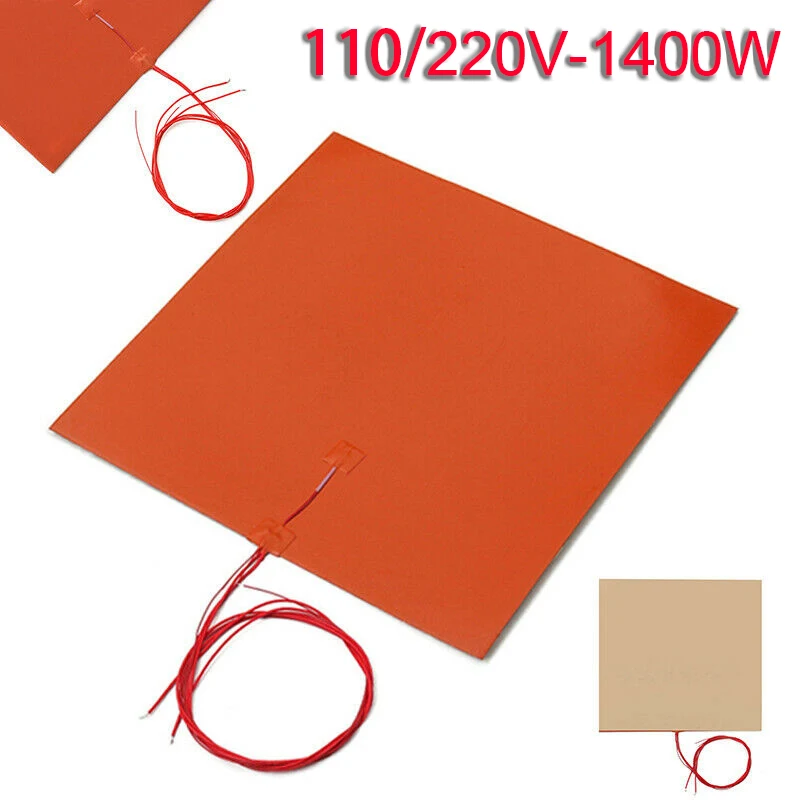 

Printer Heated Heating pad Replacement Silicone Thermal Wires 110V-220V 1400W Bed Controller Heater Convenient