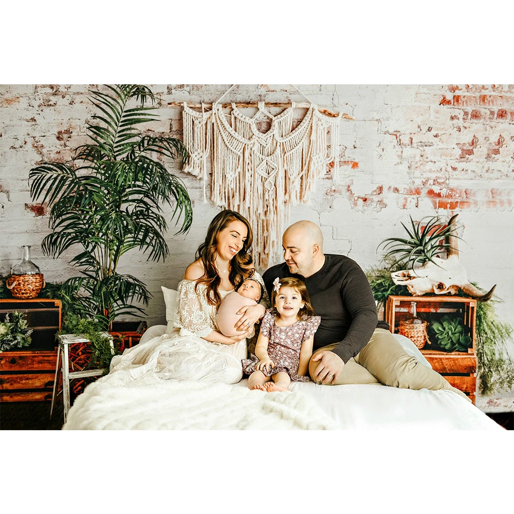 Boho Wonder Wall Photo Background Adult Birthday Kids Portrait Photography Backdrop Wedding Bride Shower Photo Studio Props