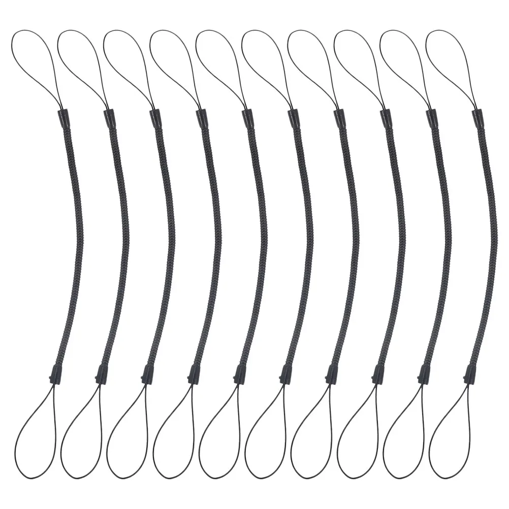 10Pcs Pen Lanyard Holder with Spring Rope for Stylus Pen Anti Lost Rope Tether Lanyard Strap for Phone Touchscreen Writing Tool