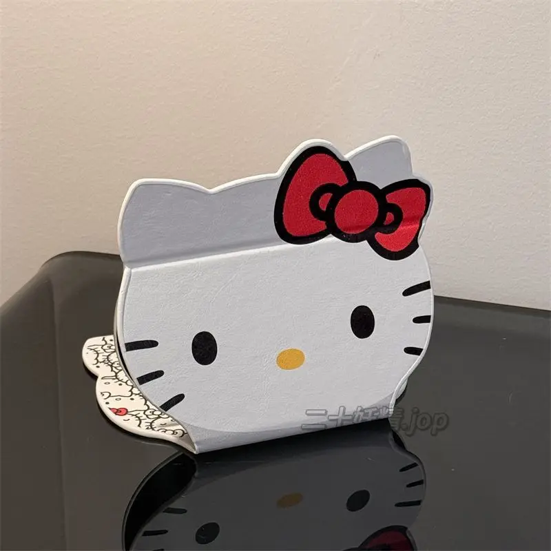 

New Hello Kitty Cat Folding Mirror Makeup Mirror Cute Cartoon Student Dormitory Desktop Makeup Mirror Trendy Accessory Gifts