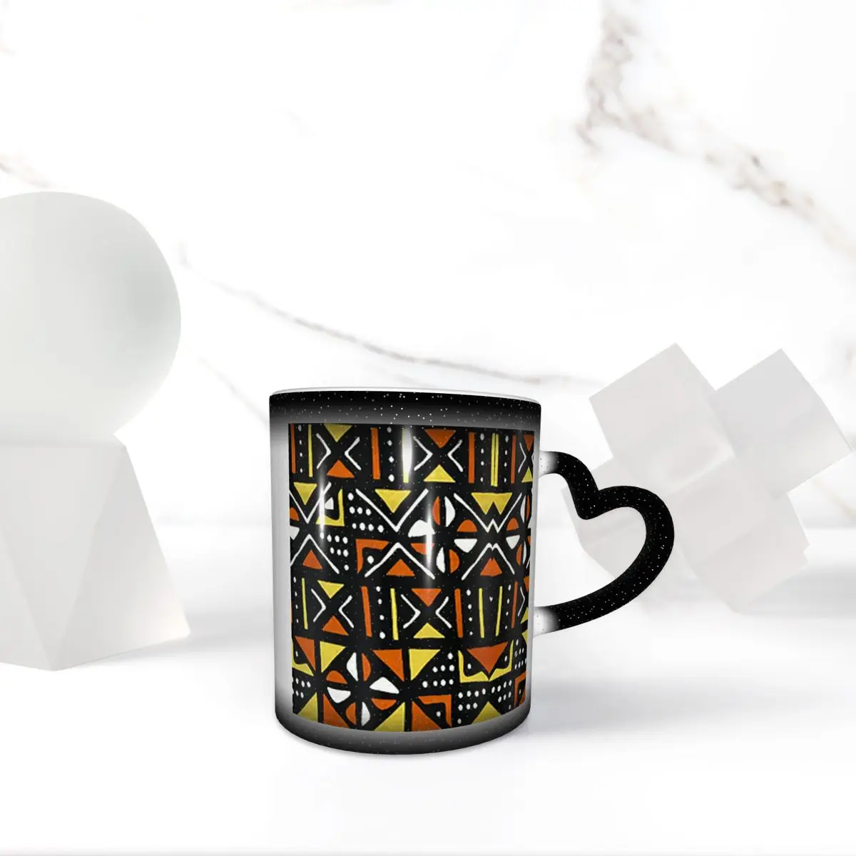 

Африканская кружка с грязевой тканью Bogolan, забавные керамические кофейные чашки, чайные кружки, чашка для молока, посуда для напитков, подарок для женщины и мужчины