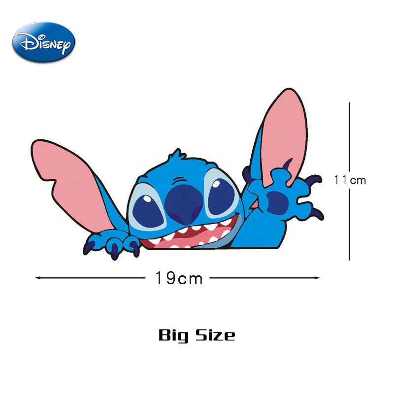 New Disney Cartoon Stitch Car Sticker Anime Figure Stitch Auto Window Driving Mirror Decals Rear Stickers Kawaii Car Decor Gifts