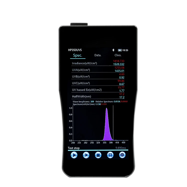 Ultraviolet Tester Meter   Irradiation Analysis Spectral Illuminance  200-450 Nm