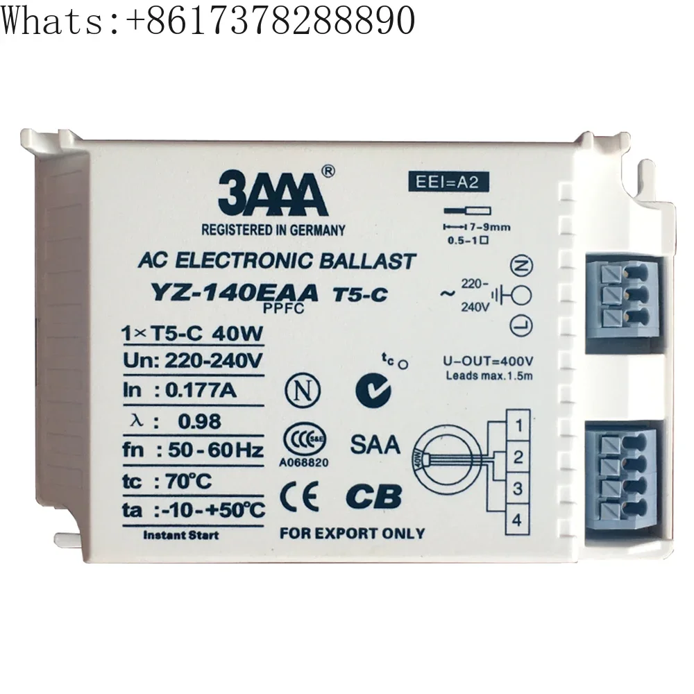 Original Lamp YZ-140EAA T5-C 40M FOR  Electronics T5C Fluorescent Lamp 3AAA Rectifier Fashion Series Lamp Ballast 40W