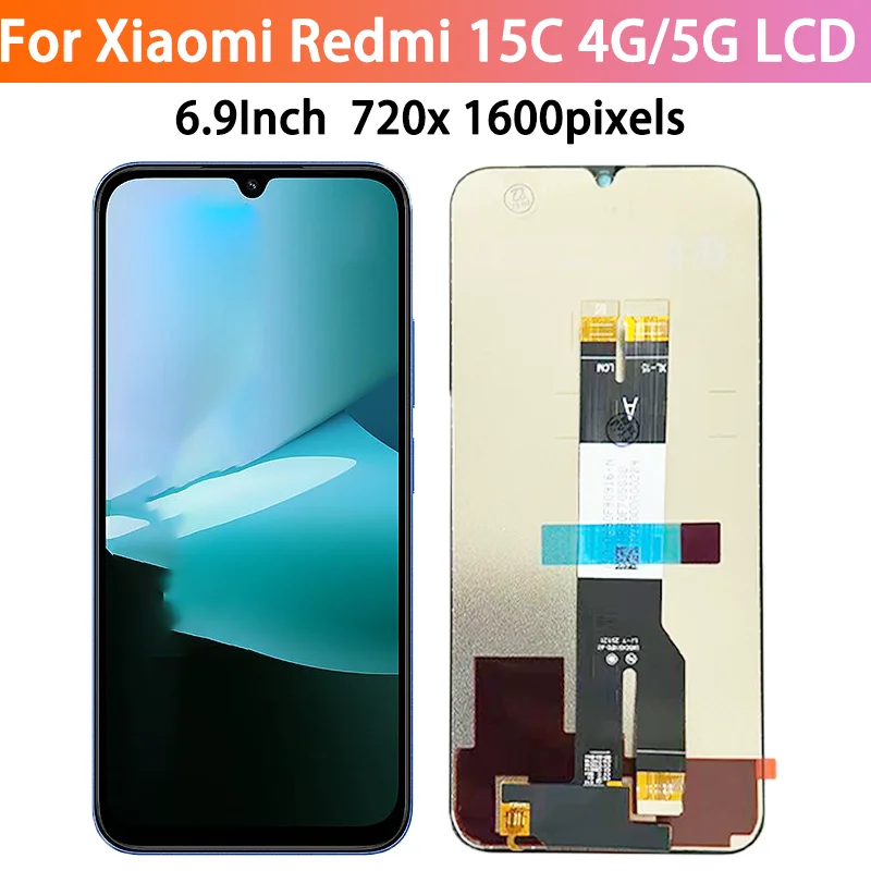 Pantalla de Cristal Para Xiaomi Redmi 15C 4G, Redmi 15C 5G, Poco C85