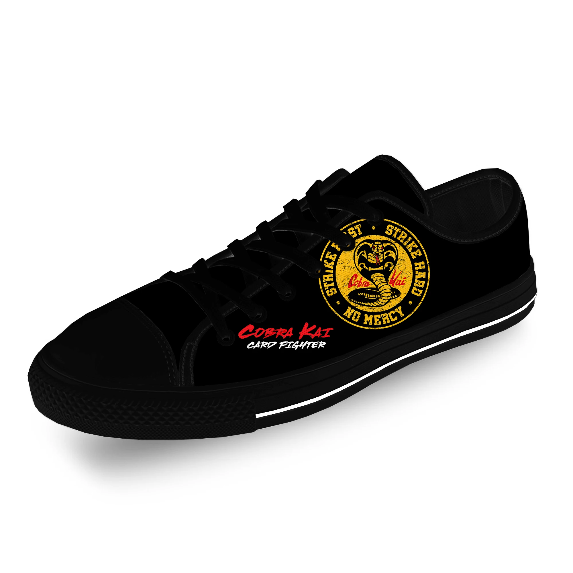 Cobra Kai Logo Lightweight Cloth 3D Print Funny Fashion Low Top Comfortable Canvas Shoes Men Women Casual Breathable Sneakers