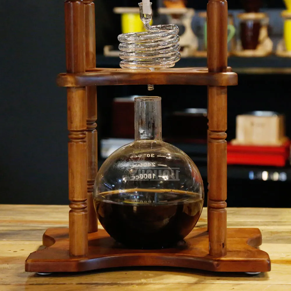 Cold Brew Coffee -Ice Drip Coffee Maker -  Home Ice Drip Coffee Pot For 25 Servings (commercial Use) - Single Tube Ice Drip