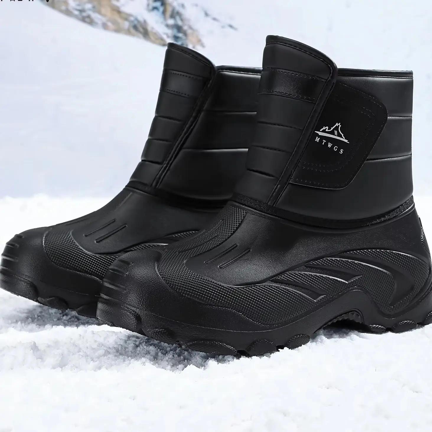 Winter Waterproof Snow Boots 2026 Thick Velvet One Step Outdoor Casual Non-Slip Cotton Boots view 2