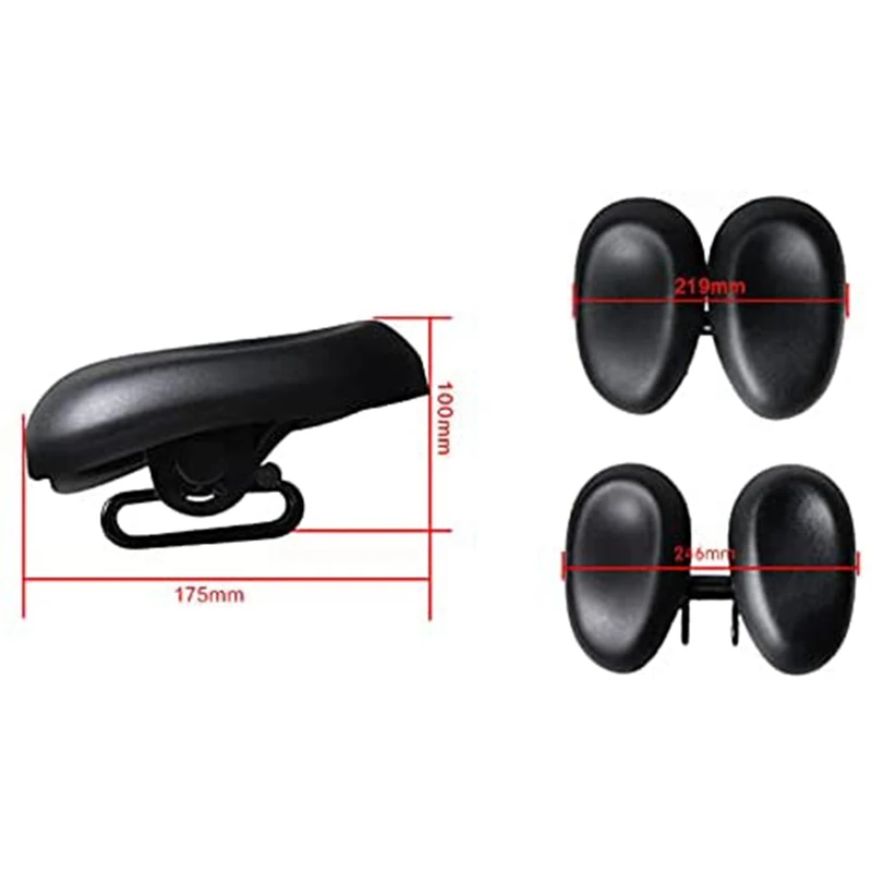 New Noseless Bicycle Seat Comfortable Bicycle Seat For Men Women Ergonomic Soft Double Pad Saddle Cushion