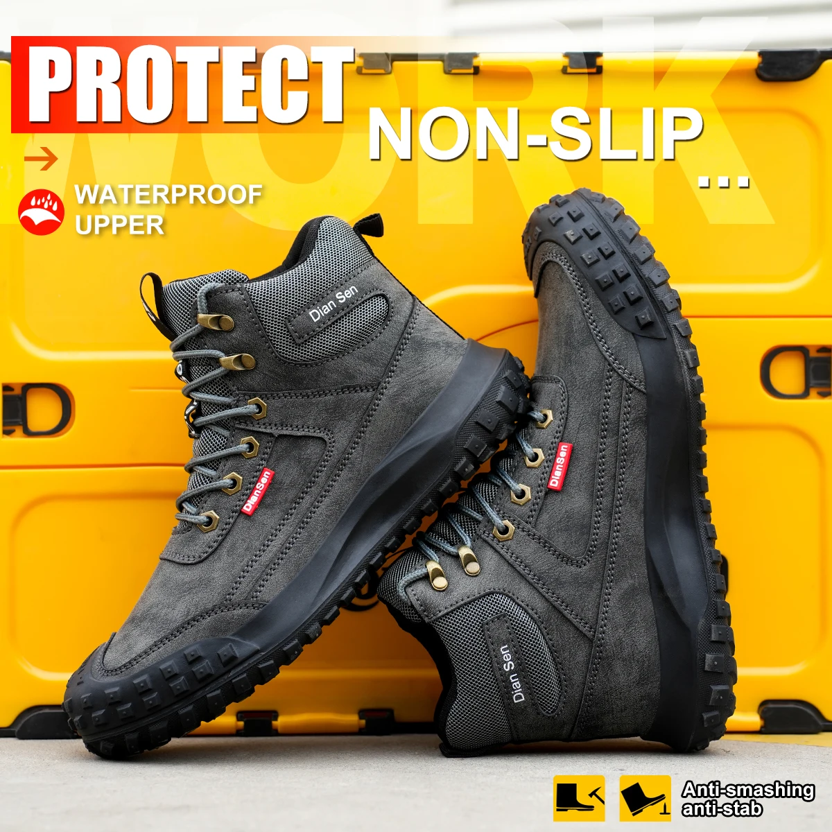 Men's Safety Work Boots Steel - Mens Fashion Workwear 评论和价格