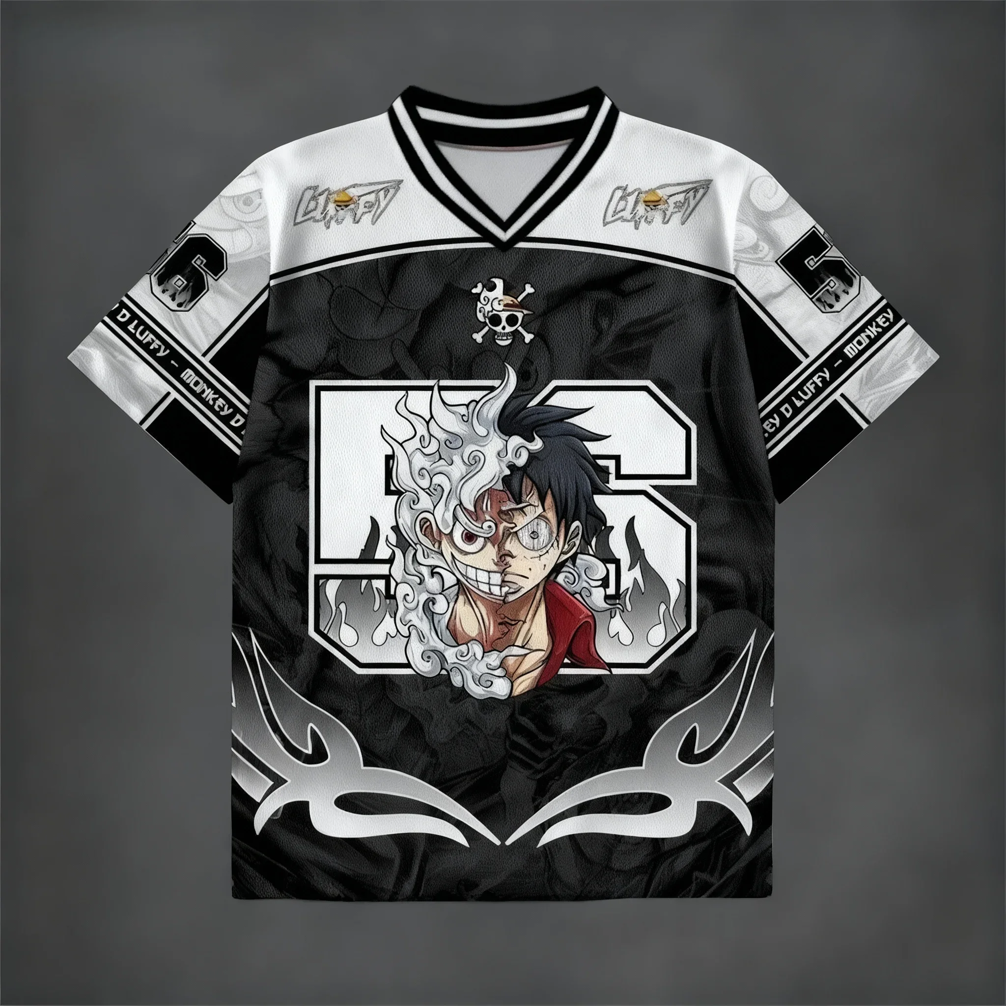 반다이 원피스 애니메이션 3D 프린트 달콤하고 시원한 스트리트 여름 티셔츠 초대형 남녀 공용 성인용 탑 신상