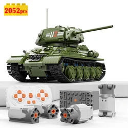 IN STOCK 2022 New Military Remote Control Ww2 Tank Blocks Model Moc Idea Weapon Bricks Assembling Toys for Boys Birthday Gift
