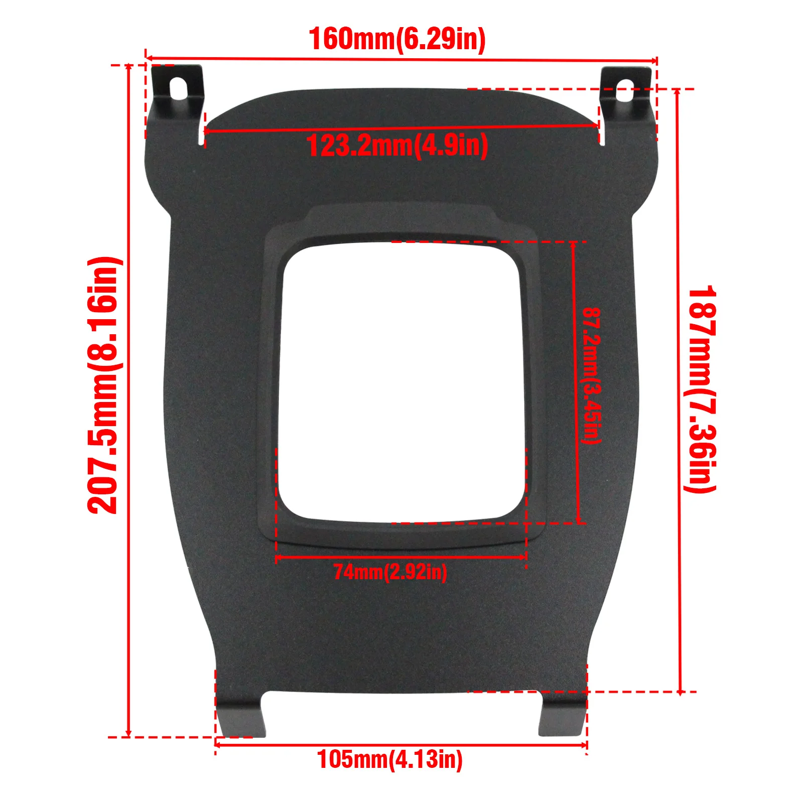 Center Shifter Console Cover Boot Delete For Honda Civic EK 1996-2000 EK9 Type R Si  YX03228 view 6