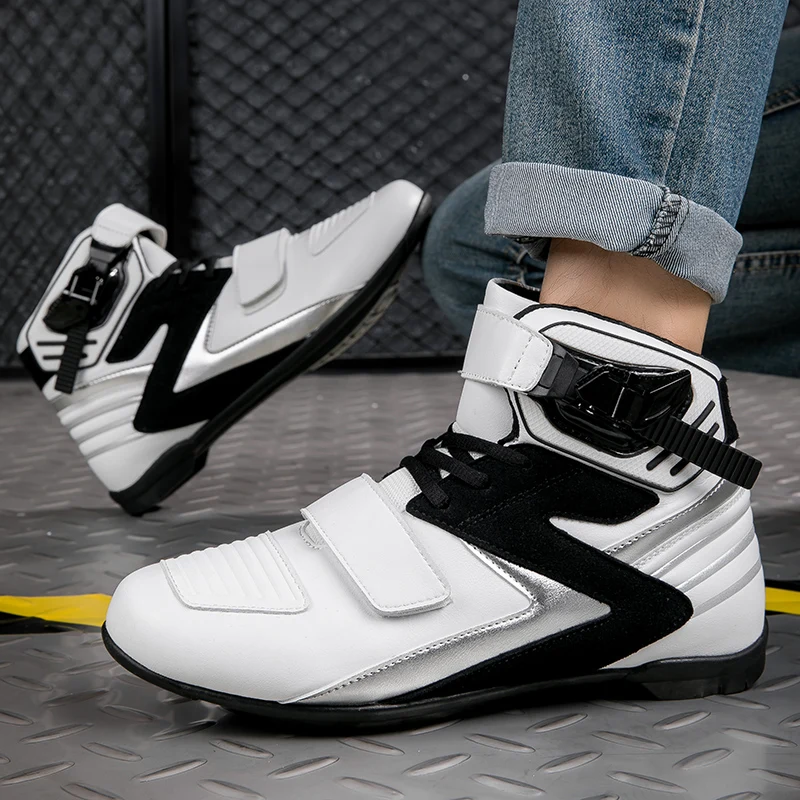 Motorcycle Shoes Heel Collision Protection Casual Shoes Shift Anti-skid Pads Motocross Shoes Rubber Sole Motorcycle Protection