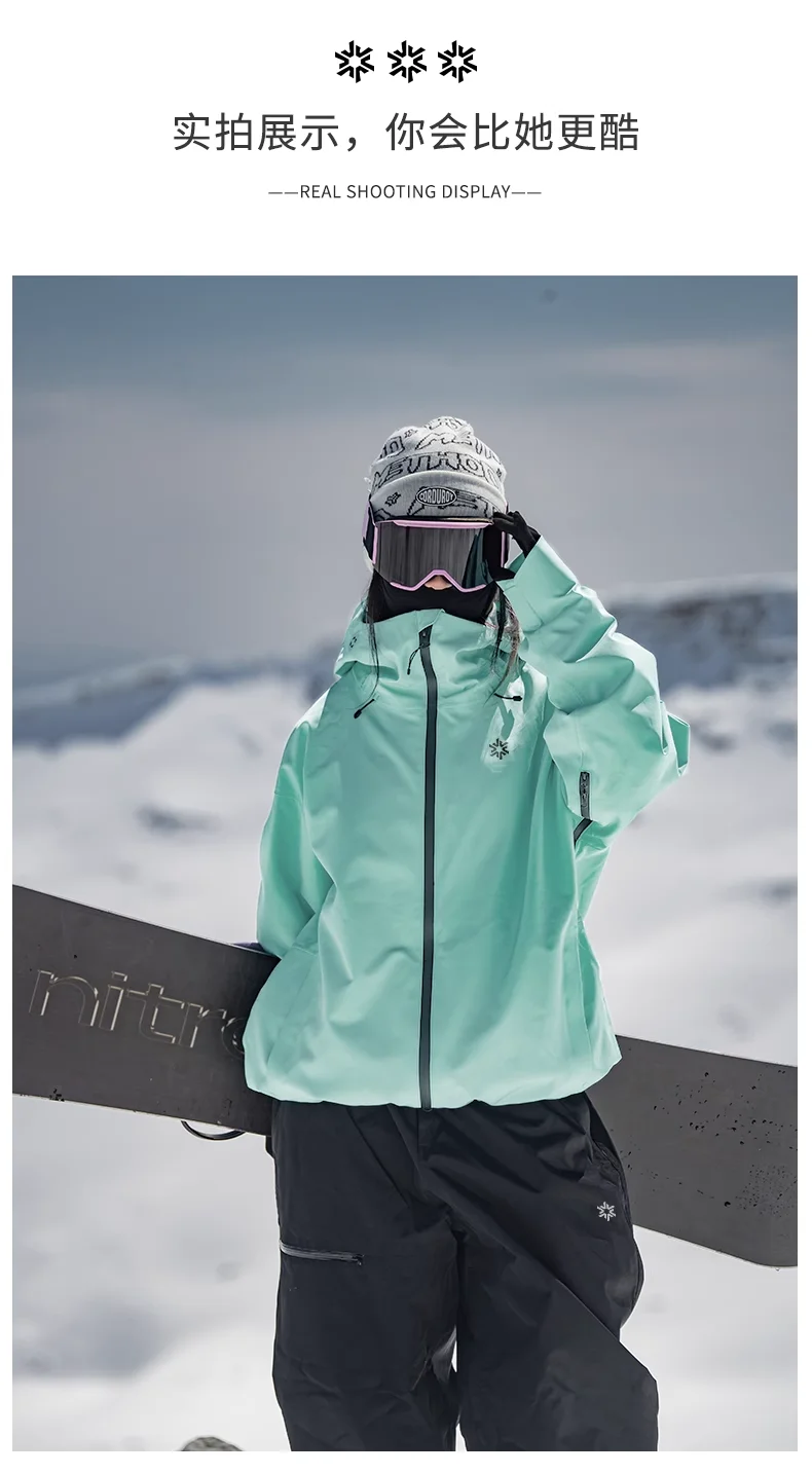 JOHN SNOW Snowboard Jacke Hosen Weibliche Trainingsanzug Berg Skifahren Suiten Winter Frauen Männer Schnee Anzüge Sport Wasserdichte Ski Sets – Detail 22