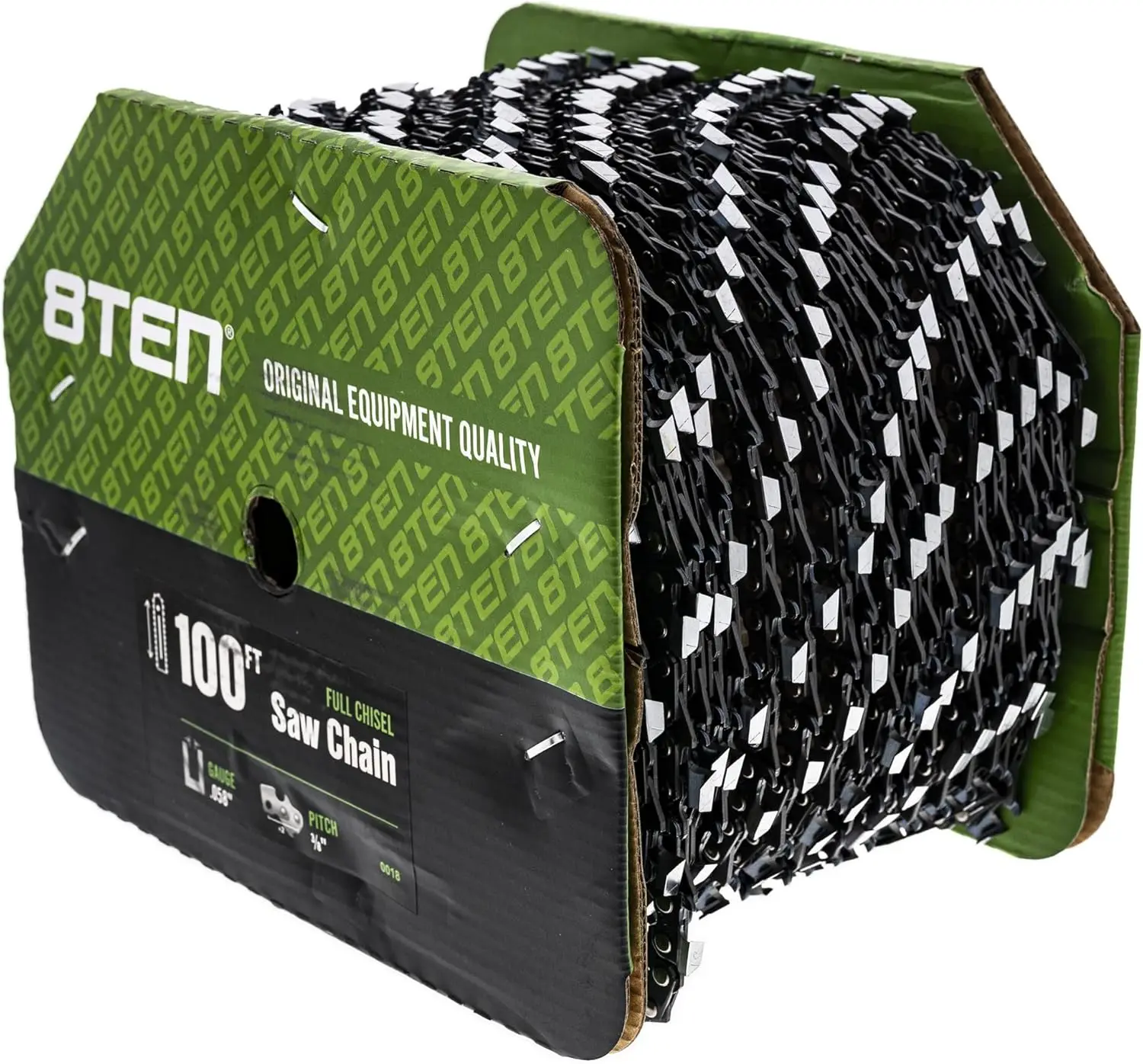 Chainsaw Chain Bulk Reel Full Chisel 100 Foot .058 Gauge 3/8 Pitch