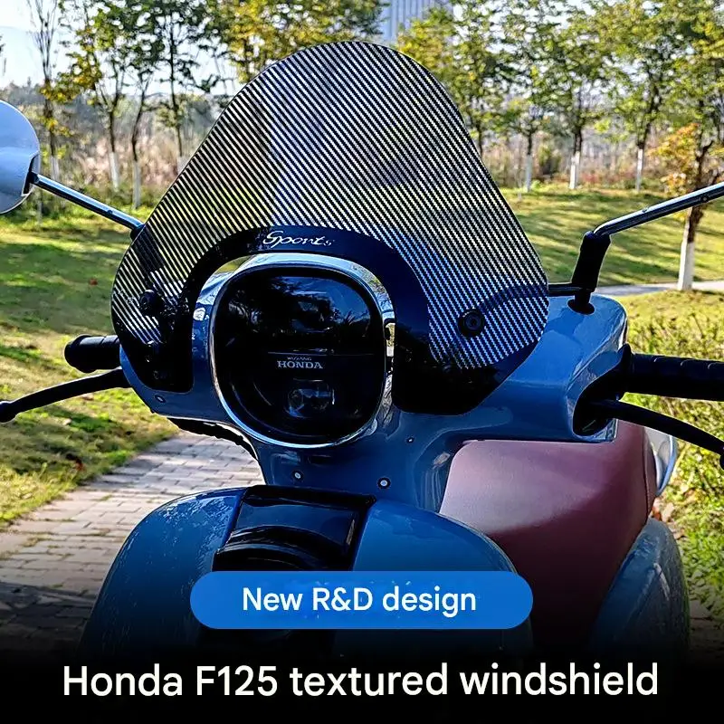 FOR Custom Retro Style Front Wind Screen for Wuyang Honda NWF125 Vintage Design Motorcycle Accessory for Enhanced Riding Comfort