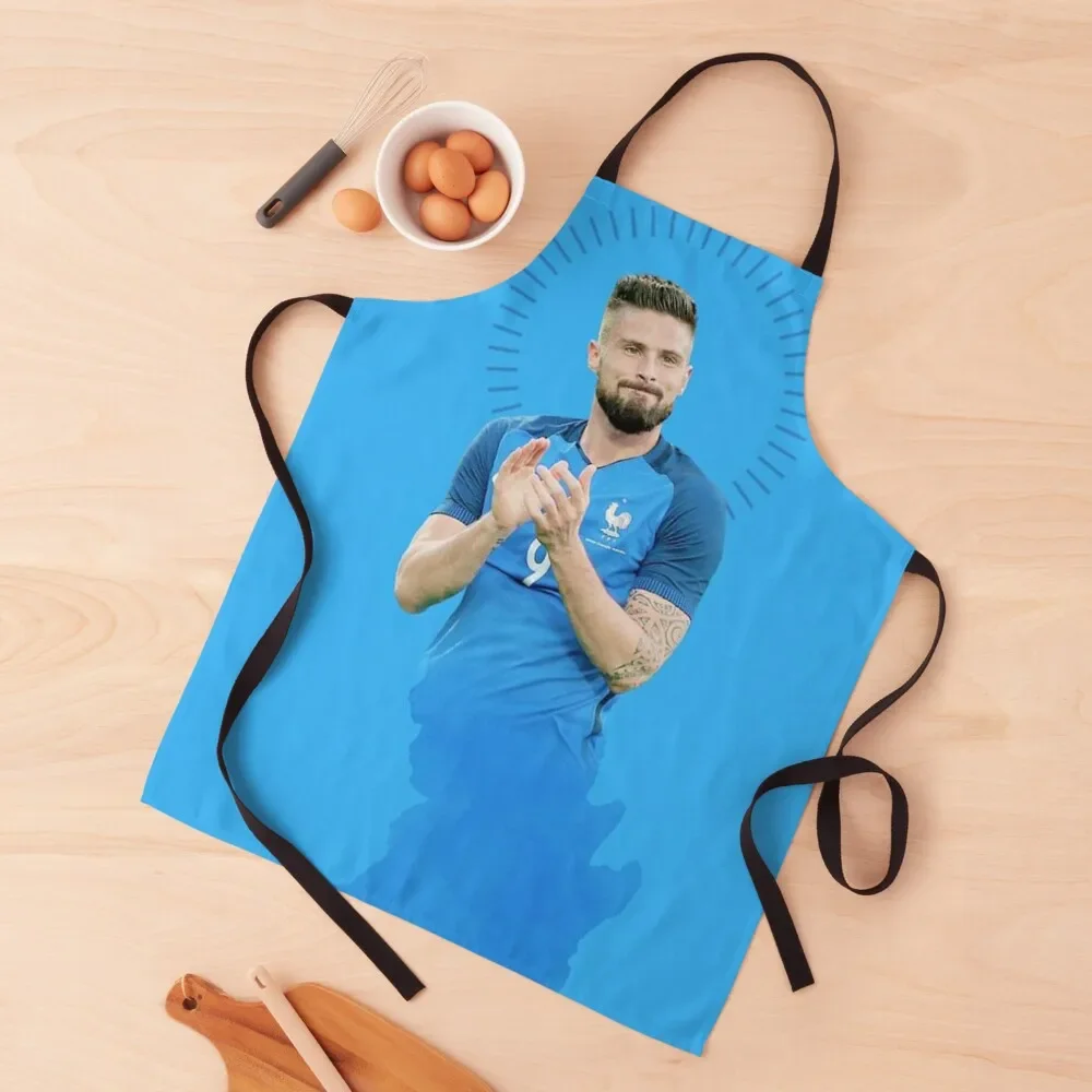 Olivier Giroud Apron Beauty chef costume professional hairdressing Kitchen Women Apron