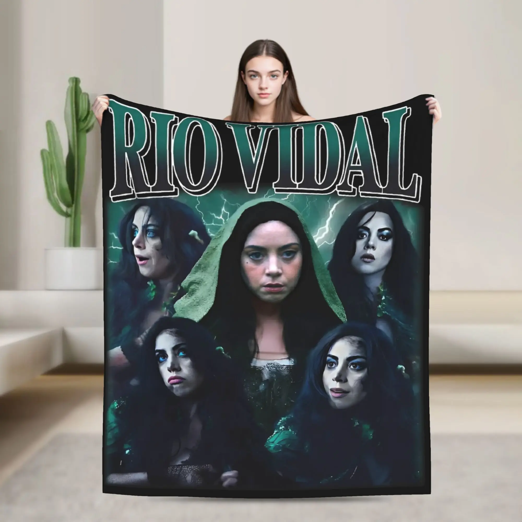 Rio Vidal Aubrey Plaza Agatha Harkness Blankets Flannel  Winter  Breathable Super Soft Throw Blankets for Sofa Outdoor Rug Piece