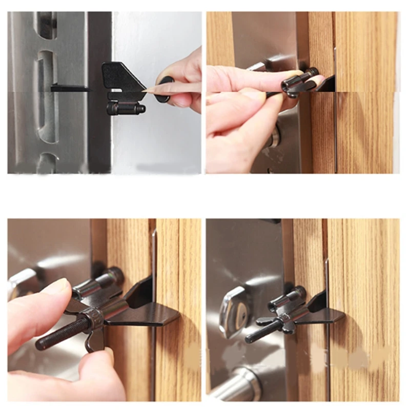 Лучший портативный дверной замок, сверхмощный регулируемый дверной замок для путешествий, устройства защитных дверных замков для дома, гостиницы, общежития