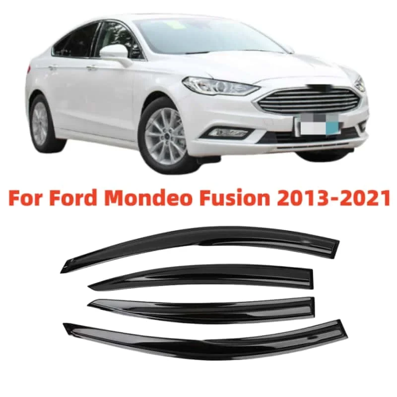 For Ford Mondeo Fusion 2013-2021 Window Visors Rain Guard Side Vent Deflector Weathershield Moulding Trim Cars Accessories