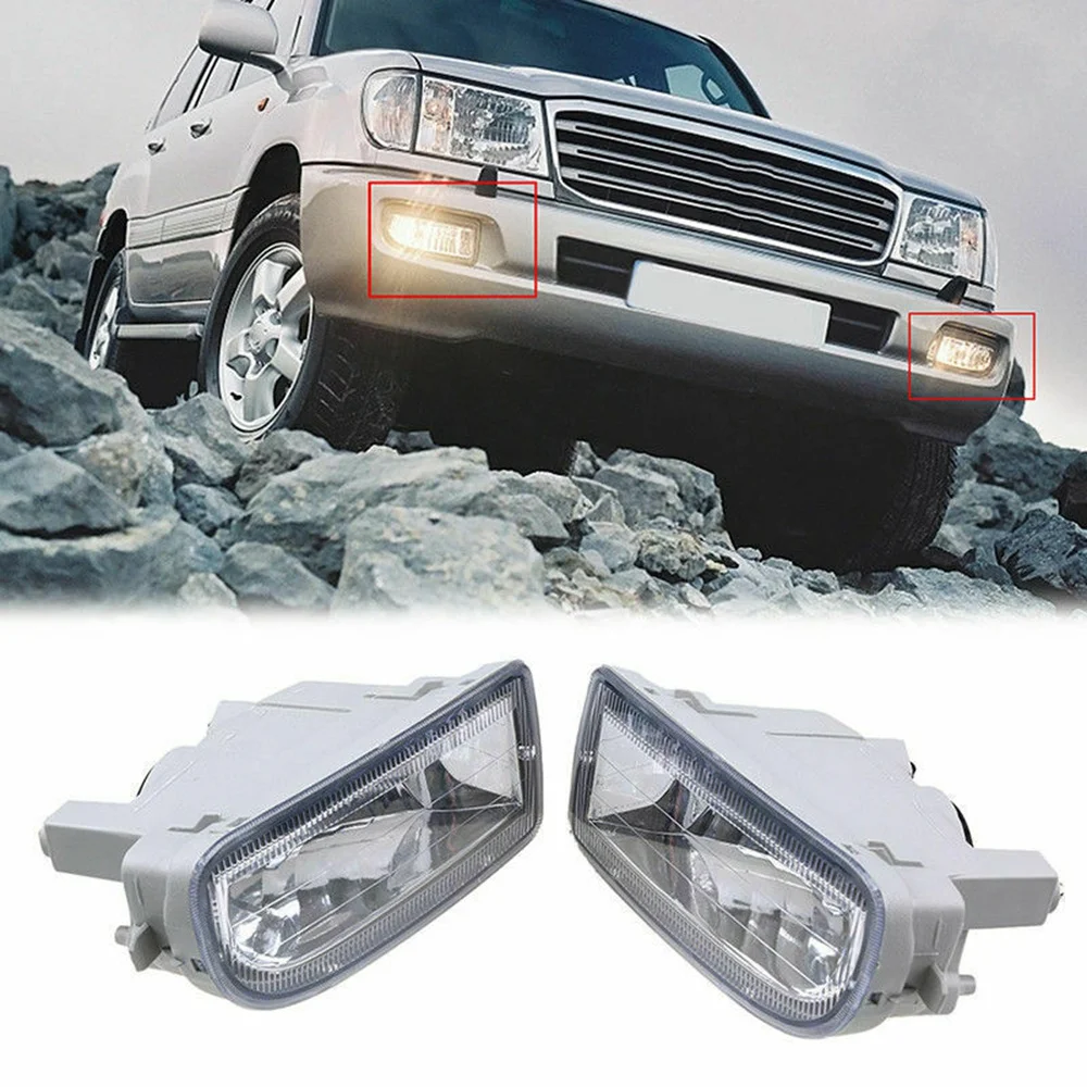 Lampe antibrouillard pour Toyota Land Cruiser, 100, LC100, FJ100, 1998-2007, lentille de lampe de conduite, 8122160042, 8121160122