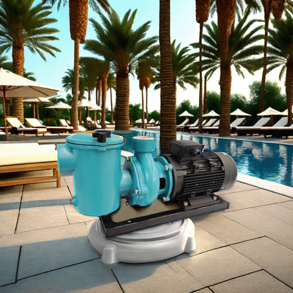 2026 WATER CROWN Factory Direct Sale 5 7HP Cast Iron Material Water Pump Circulating Swimming Pool Pump For Commercial Pool