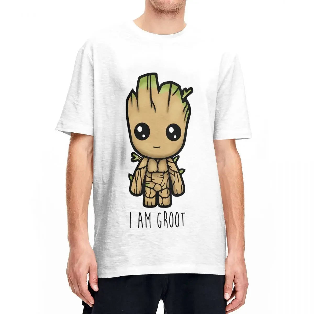 Men Women T-Shirt I Am Groot Guardians Of The Galaxy Novelty 100% Cotton Tees Short Sleeve T Shirts O Neck Tops Summer