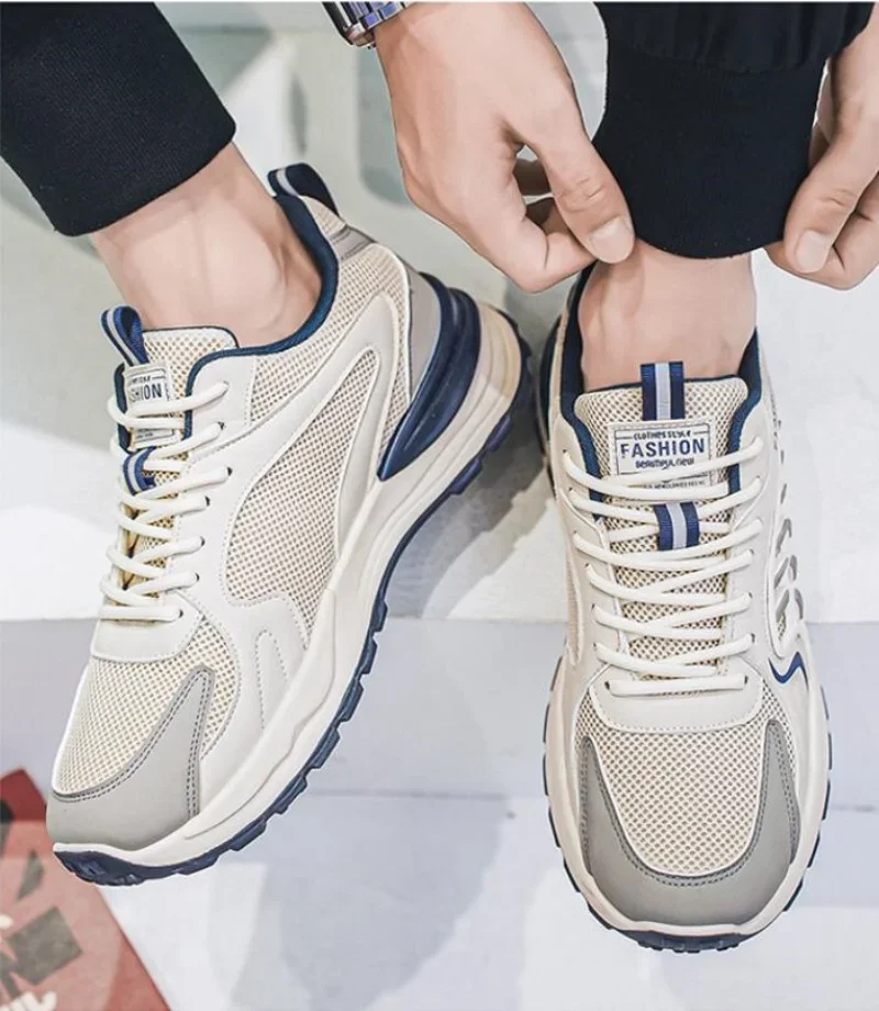 

Удобные мужские кроссовки, летние кроссовки на толстой подошве для мужчин, износостойкая повседневная обувь, мужские кроссовки для бега