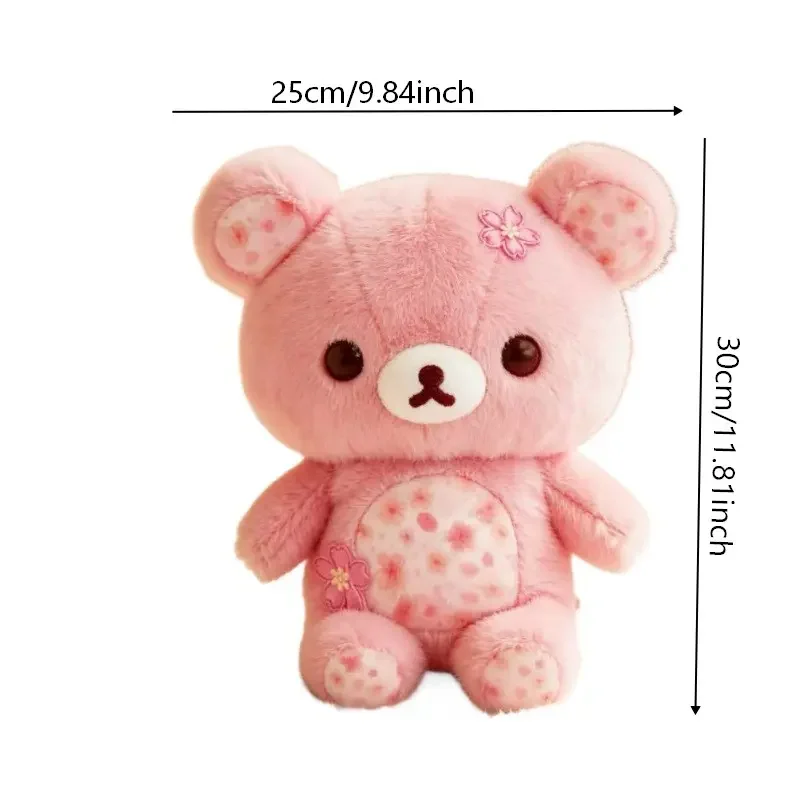 Cherry Blossom Bear Plush Toy, Soft Stuffed Animal for Kids, Cozy Sleeping Pillow, Perfect Gift for Children, Cute and Comfortable, Cute Teddy Bear, Huggable stuffed animal, Huggable Sleeping Companion, Soft Cuddly Gift, Soft Adorable Stuffed