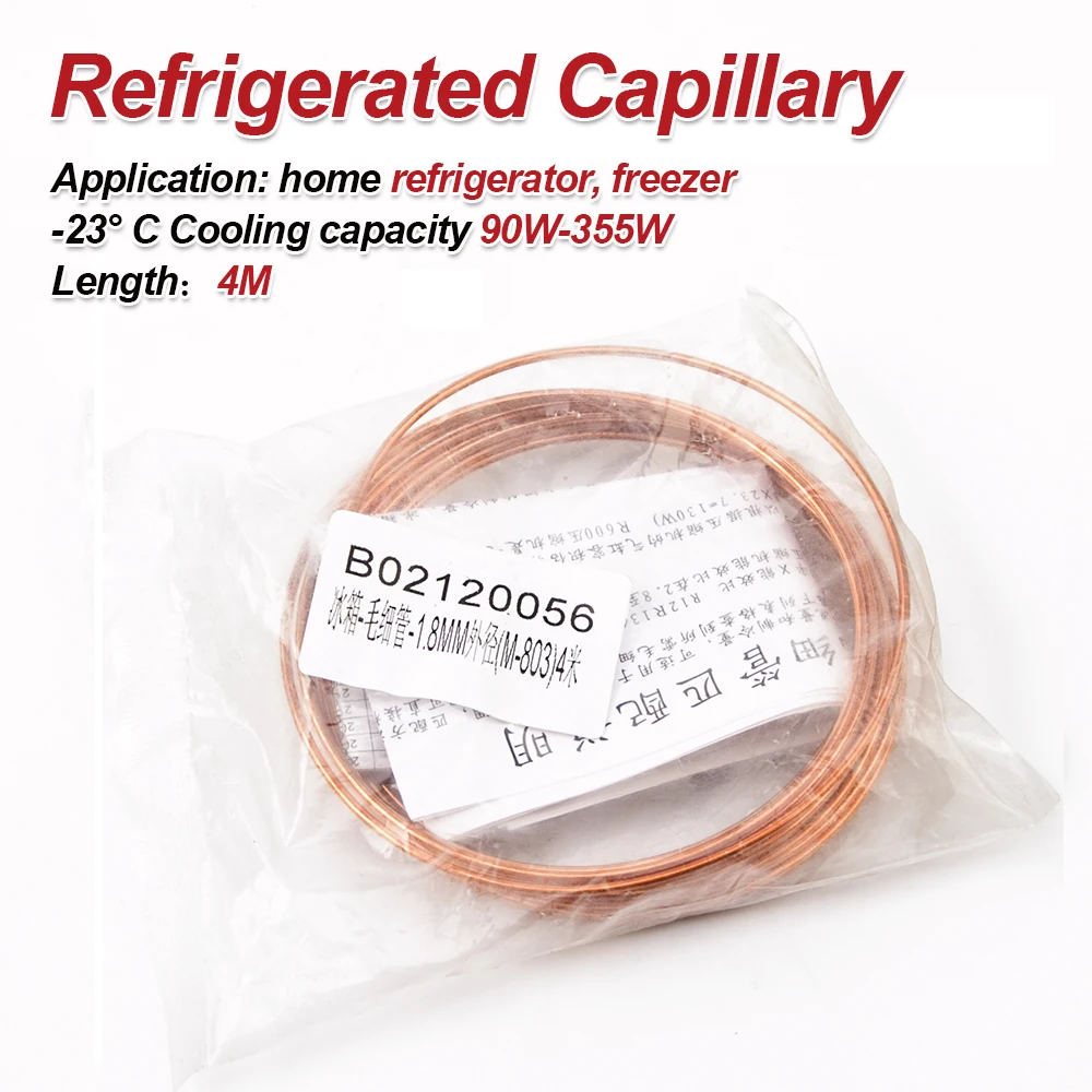 Easy to repair refrigeration capillary air conditioning refrigerator freezer hollow coil small copper tube