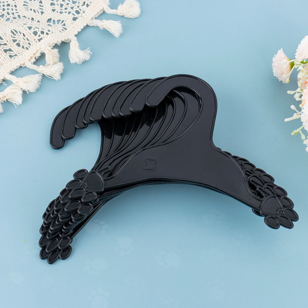 Pet Clothes Hanger Mini Cute Anti Slip Storage Dog Cat Clothes Rack Durable Functional Plastic Pet Baby Hangers for Dog Clothes