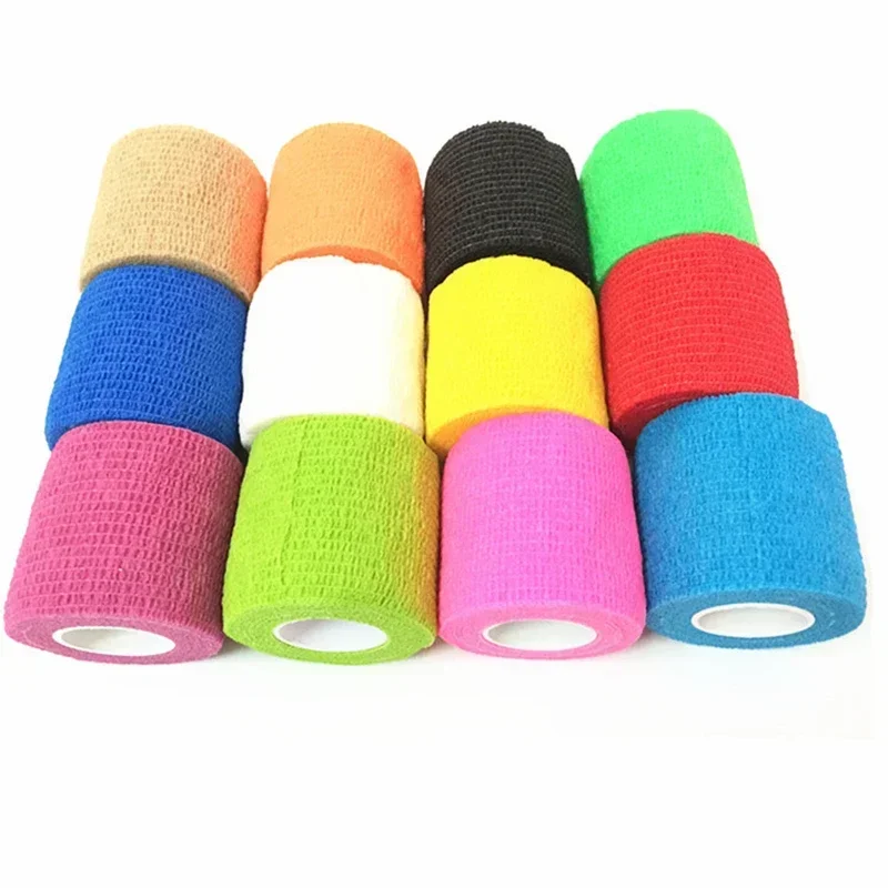 1 Roll Self-adhesive Elastic Bandage Elastoplast Sports Wrap Skin Protector Bandages Wound Dressing Patch First Aid Bandage