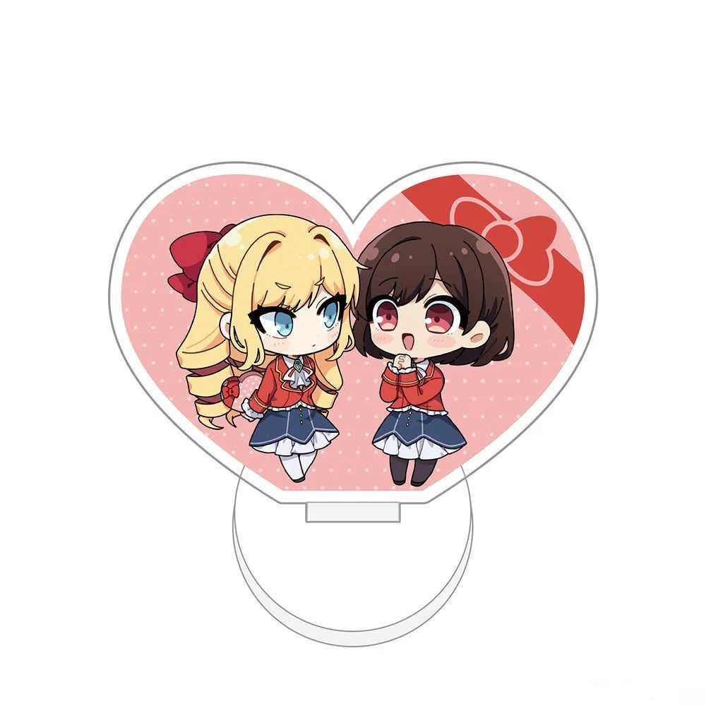 Anime Store I`m in Love with the Villainess Claire & Rae Mana Lea Lene Mini Acrylic HD Figure Stand Desktop Decor About10cm