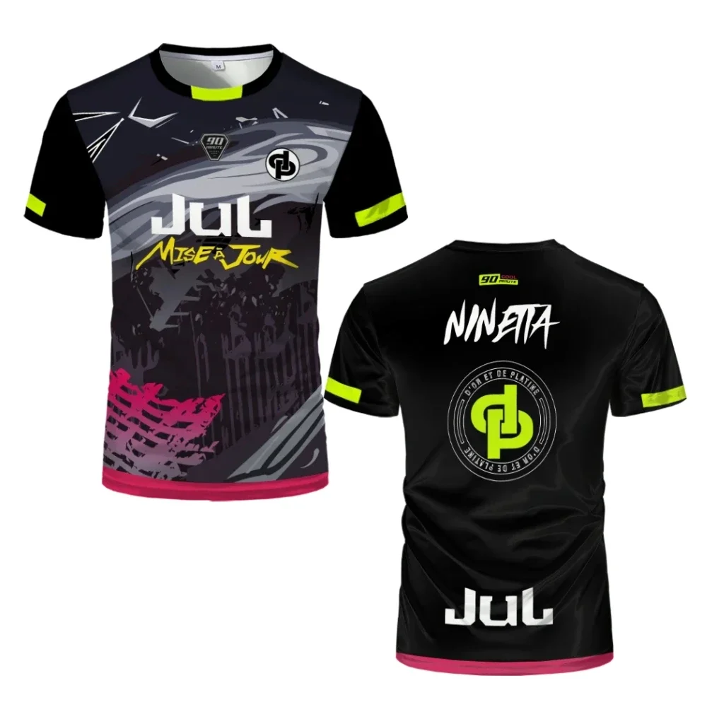 2025 Camiseta de manga corta estampada informal deportiva y transpirable delgada para hombre de último estilo, perfecta para uso informal, rutinas diarias y viajes.