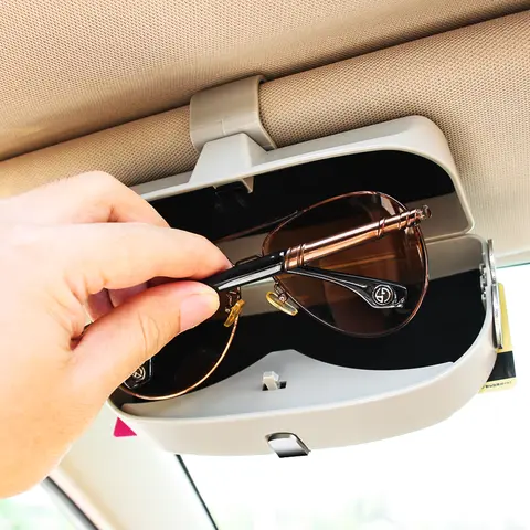범용 자동차 안경 상자 보관 거치대 선글라스 케이스 마운트, 자동차 인테리어 액세서리 바이저 클립, BMW VW 메르세데스 벤츠용